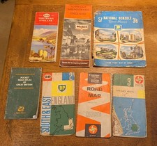 Bundle Vintage Road Maps Atlas