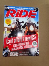 RIDE MAY 2013 HONDA CB500 MOTO GUZZI CUSTOM TRIUMPH TIGER SPORT HYPERMOTARD