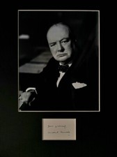 WINSTON CHURCHILL AUTOGRAPH