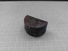 Old Japanese Shakudo Case Box 