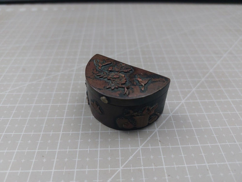 Old japanese shakudo case box - old,