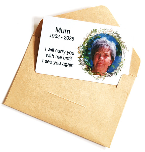 Personalised memorial wallet - personalised,