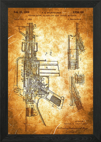 M16 rifle patent - 1, wall