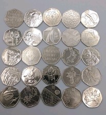 JOBLOT X 25 - 50p coin Fifty