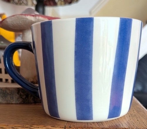 Tesco mug blue wide candy - mug,
