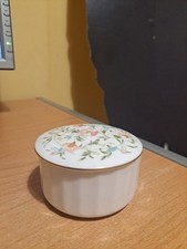 Coalport Fantasy Pattern Small Lidded Round Trinket Pot