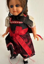 Vintage Swiss or possibly Austrian Doll in Traditional outfit 4 inch