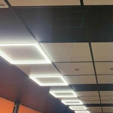 5 x 48W LED Edge Lit Panel Super Bright Recessed Frame 600 x 600 Mains 220V Lamp