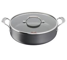 Tefal Jamie Oliver Hard Anodized Shallow Pot, 30 cm, 5.4L, Non-Stick Pan