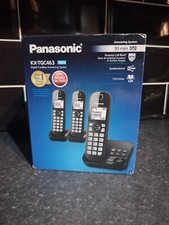 PANASONIC 3 Cordless Phones Handset Nuisance Call Blocker. BNIB KX-TGC463EB.