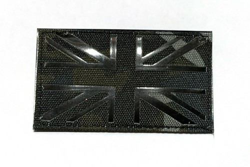 Black union jack patch - (btp),