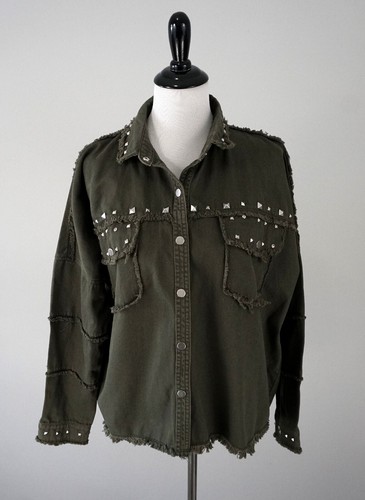 New zara woman green - zara, studded