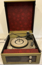 Vintage Record Gramophone player Portable Decorative Not Working