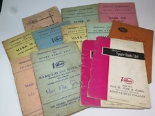 VINTAGE AUTOMOBILIA Spare Parts List VILLIERS Motorcycle Engines 1950s/60 SELECT