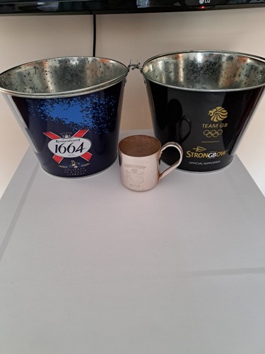 Ice buckets with - smirnoff, cup