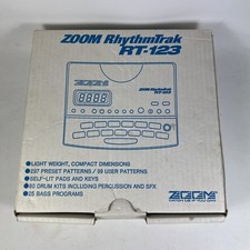Zoom RT-123 Drum Machine - Mint Condition with Zoom PSU, Box