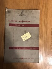 MF 65 Tractor Instruction Book