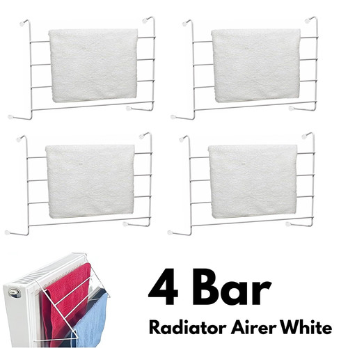 Bar radiator airer - 4, white