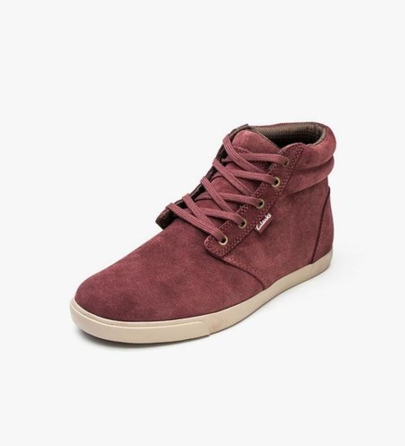 Mens clarks boots burgundy - clarks,