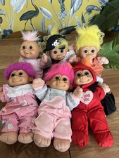 Big Bundle Large Russ Troll Dolls Vintage 1990s Collectible Rare Trolls