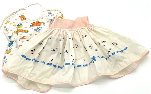 Vintage bib dress plastic - vintage,