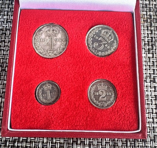 1896 maundy silver set - set, in