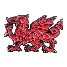 Welsh Dragon Red Enamel Lapel Pin Badge Brooch Wrexham Wales Cymru BNWT/NEW Gift