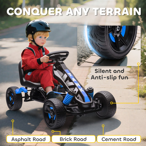 Kids pedal kart ride toy - kids, on