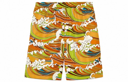 Gucci mens waves shorts - mens, print