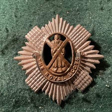 Royal Scots Cap Badge  Bi