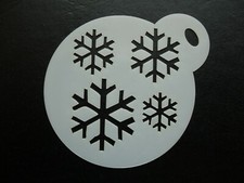60mm snowflake ice pattern design cake, cookie, craft & face painting stencil