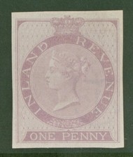 1860 Inland Revenue 1d Rose