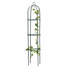 1.9m Outdoor Garden Metal Obelisk Climbing Plant Support Frame Trellis New