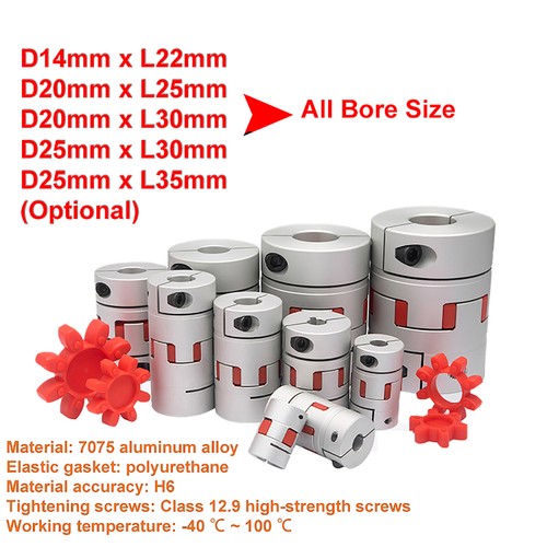 Cnc shaft coupler flexible - shaft,