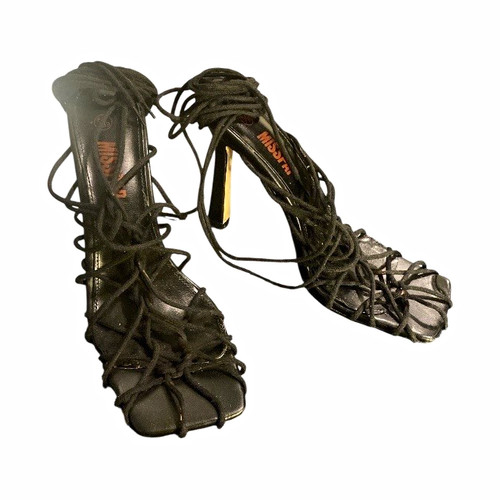 Misspap women black strappy - women's,