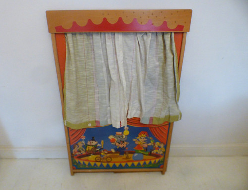 Vintage fold out puppet - fold,