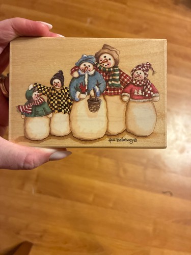 Stamps happen snowman family - snowman,