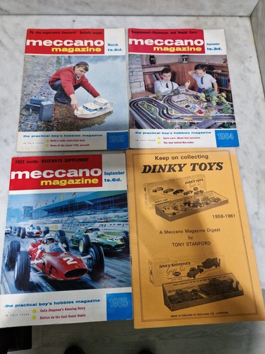 Meccano magazine plus dinky - 3x,