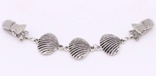 Silver Sea Shells Duck Clip