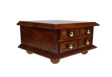 Solid Wood Storage Coffer with Pull out Drawers for 2.5” Staunton Pieces