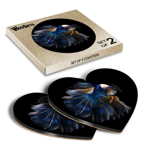 Heart mdf coaster halfmoon - coaster,