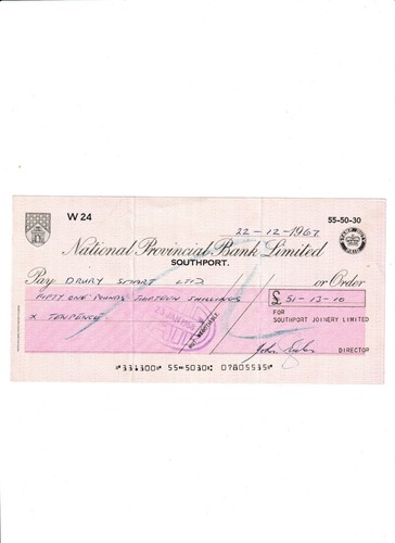 National provincial bank - ,