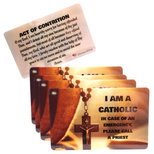 Catholic wallet card set 5 - catholic, of