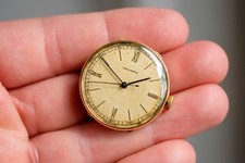 Rare 18ct Solid Gold Movado Disco Volante UFO Ref 1794 150mn C1930’s 32mm Watch