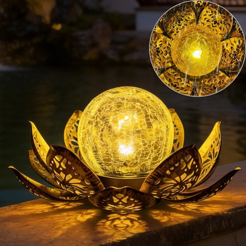 Solar powered lotus - powered, flower