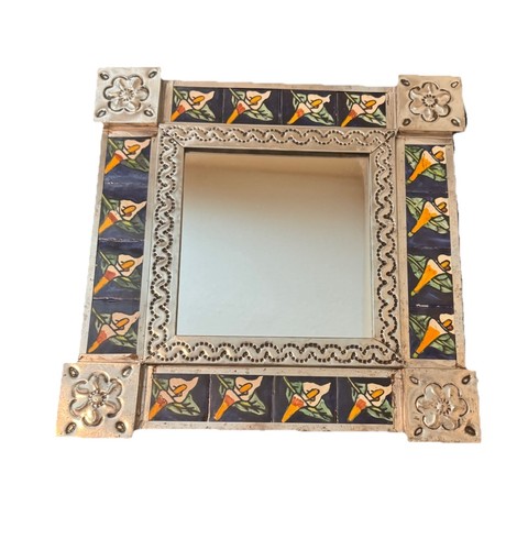 Mexican punched tin - punched, mirror