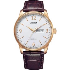 Citizen Men's Eco-Drive Leather Strap Watch. BM8553-16A