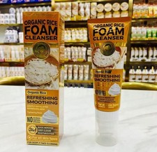 foam with a facial cleansing