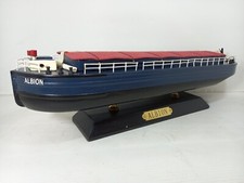 Albion Narrowboat Barge Canal Boat Decorative Wooden Model 35cm. #F