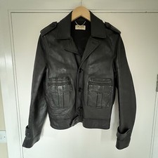 Saint Laurent Leather Jacket Heidi Slimane Small EU44